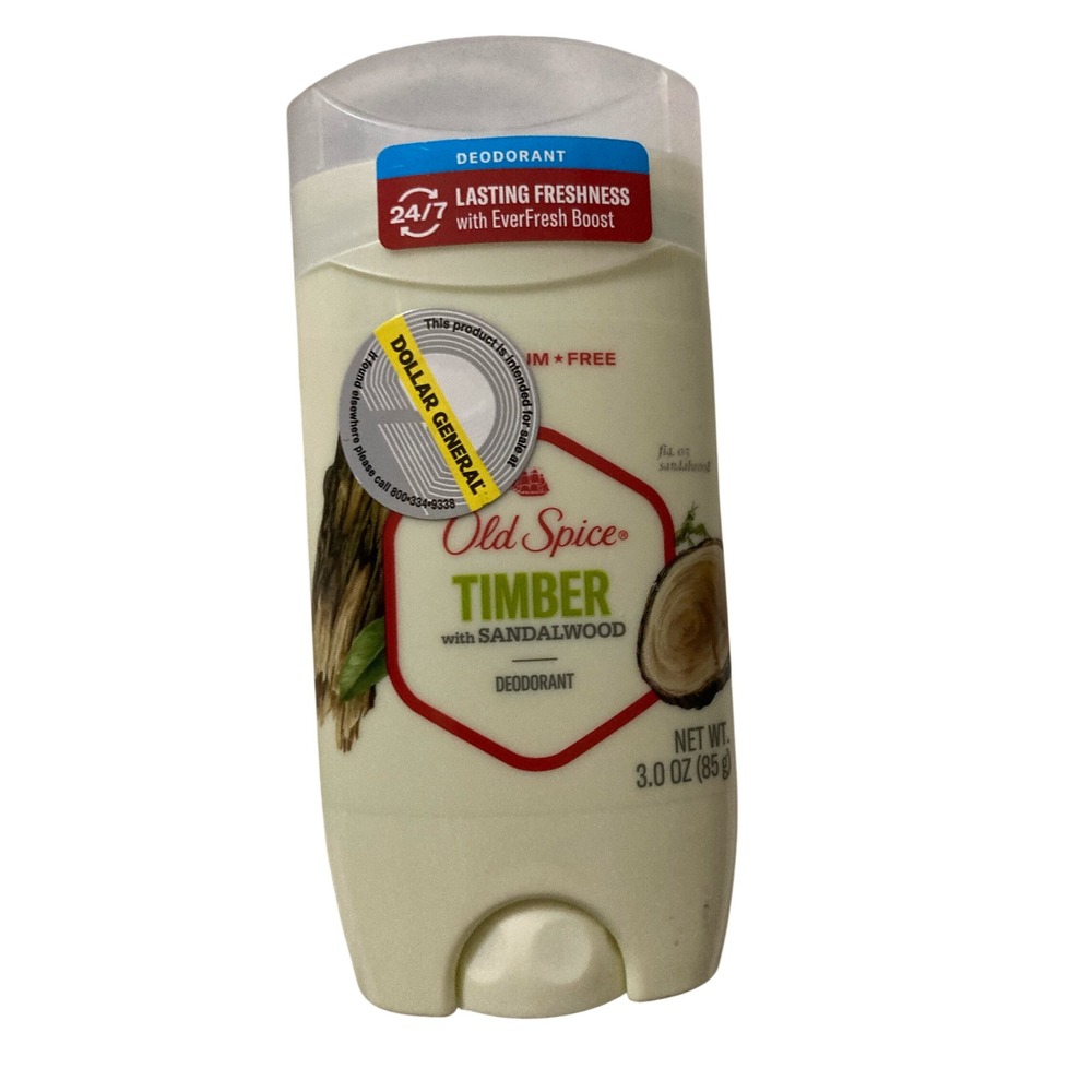 Old Spice Timber with Sandalwood Deodorant for Men 3.0 oz Aluminum Free Fresh